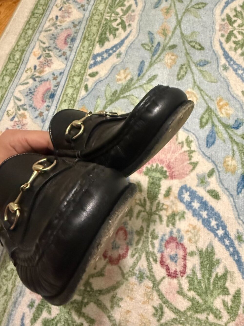 Gucci Horsebit Accent Leather Loafers - Picture 10 of 10
